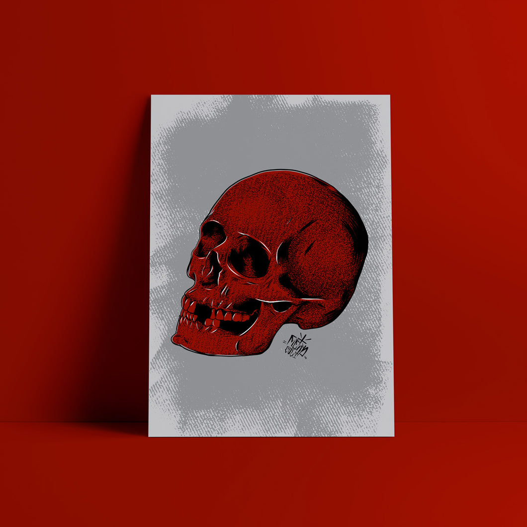Red Skull - Skull Illustration